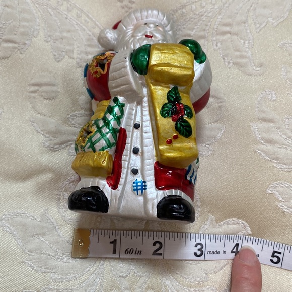 NWOT ceramic Santa Clause Votive candle holder - Picture 4 of 5